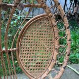 Peacock rattan armchair