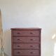 Commode en rotin vintage circa années 70