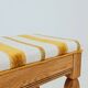 Vintage rustic oak bench after renovation