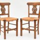 Series of 6 mulched chairs