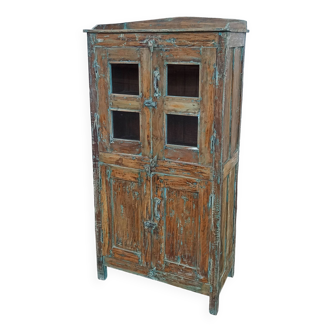 Old wooden cabinet with 4 doors