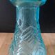 Blue glass bulb vase