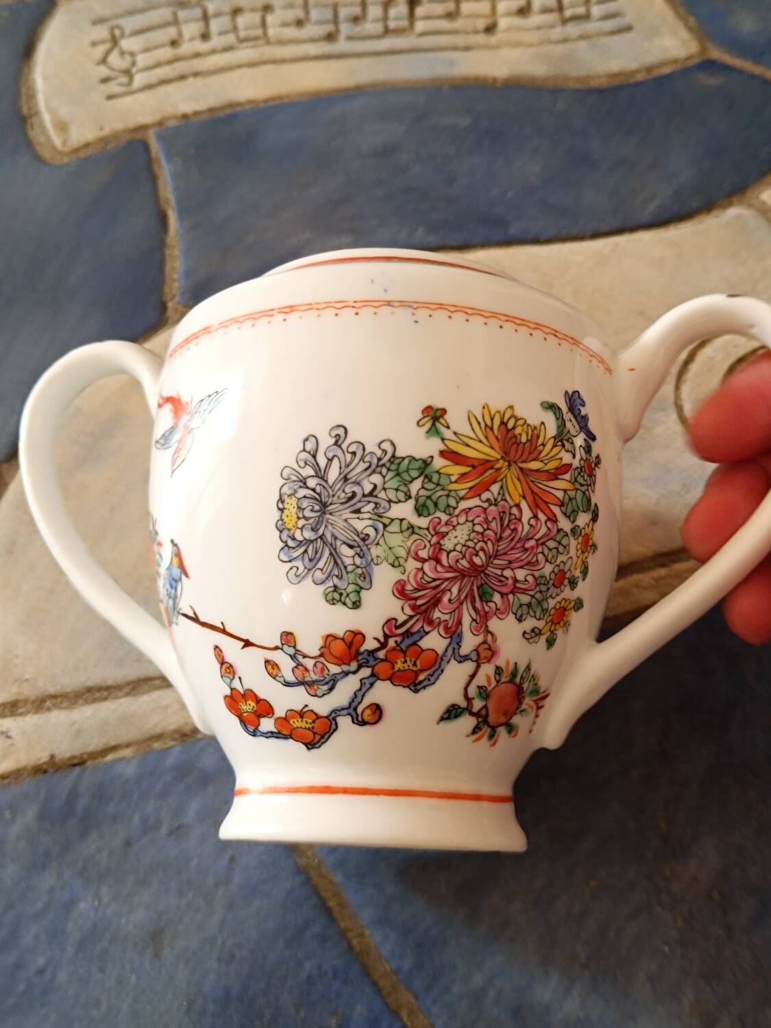 Chinese porcelain tea service sugar bowl