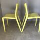 Paire de chaises de Philippe Starck  slick slick jaune