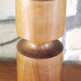 Modernist natural wood lamp 1960-70