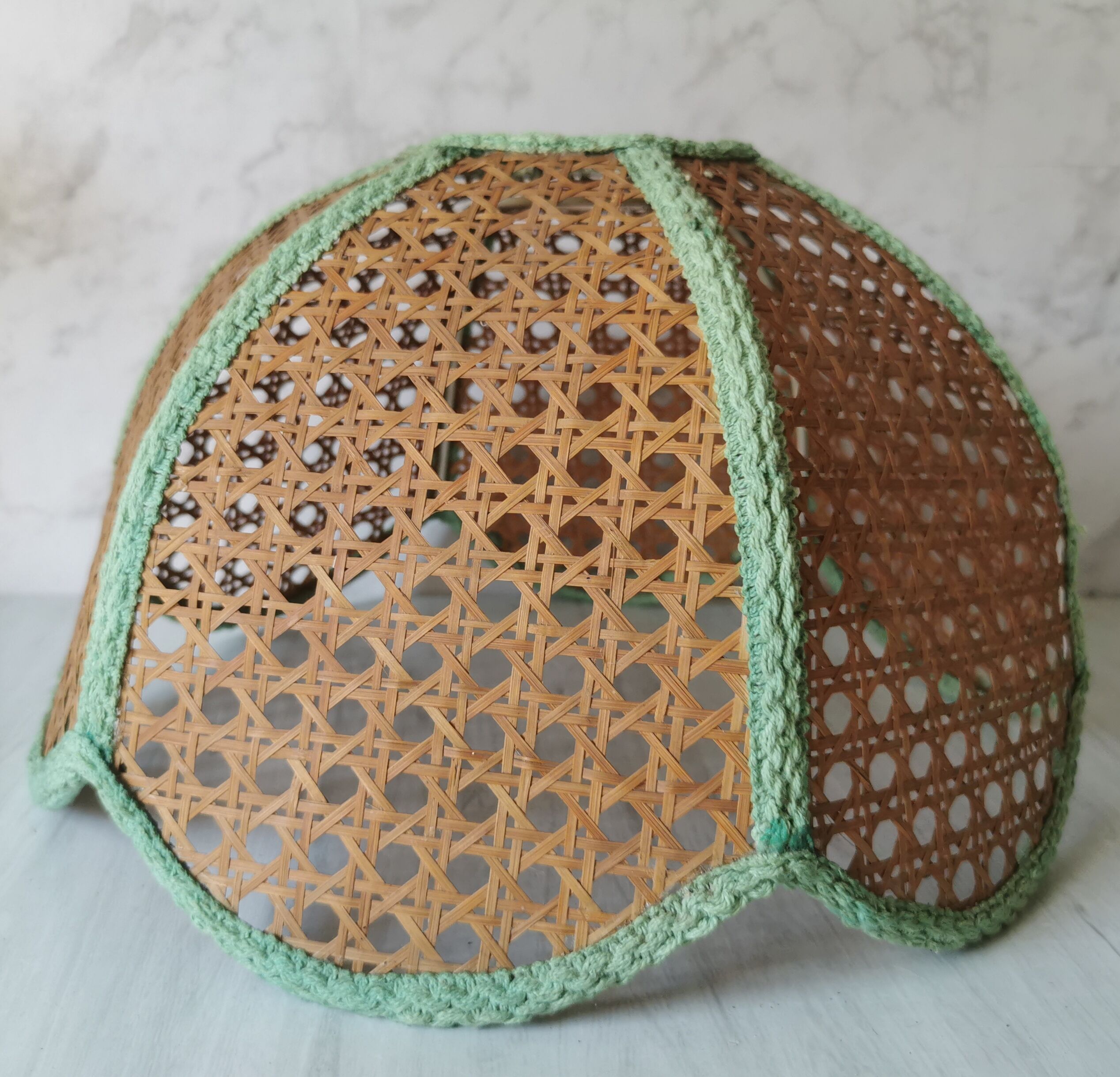 Vintage cane lampshade