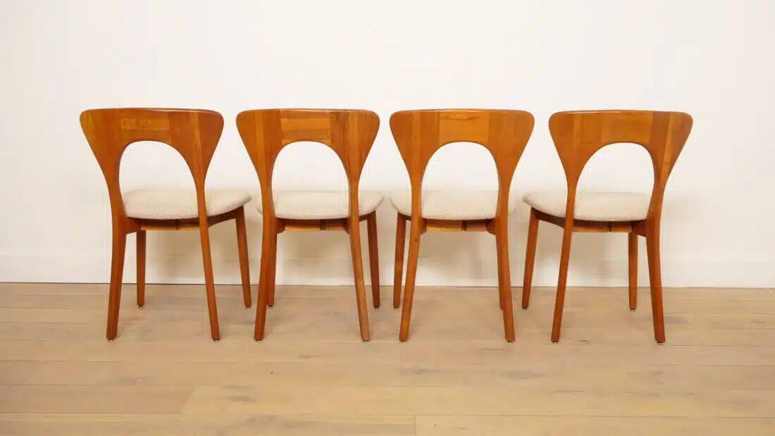 6 x dining chair | Koefoeds Hornslets | Niels Koefoed | Model Peter | Teak