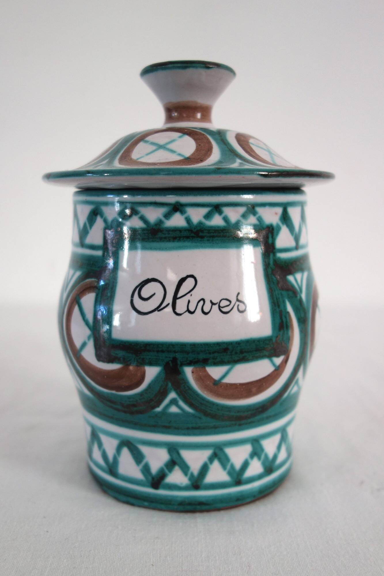 Old olive pot Robert Picault, Vallauris