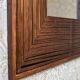Miroir ancien en bois exotique, années 1890
