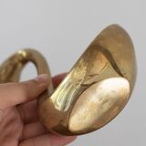 Pair of vintage brass swans