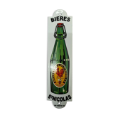 Enamelled plate beer st nicolas