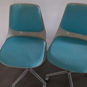 Paire de chaises de bureau Georg Leowald pour wilkhahn