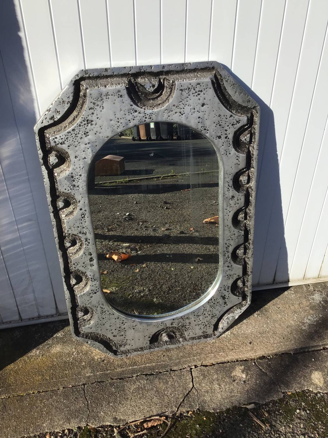 Miroir vintage en métal, 1970