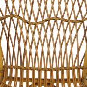 Vintage Set Rattan Chairs Armchairs Table Boho Design Sixties