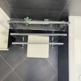 Chrome Seat & Towel Holder Set