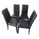 4 leather chairs by Cinna