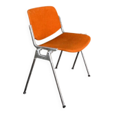 DSC 106 chair in orange by Giancarlo Piretti for Castelli, 1970s.