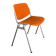 DSC 106 chair in orange by Giancarlo Piretti for Castelli, 1970s.