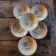 6 floral pattern soup plates. 1970s