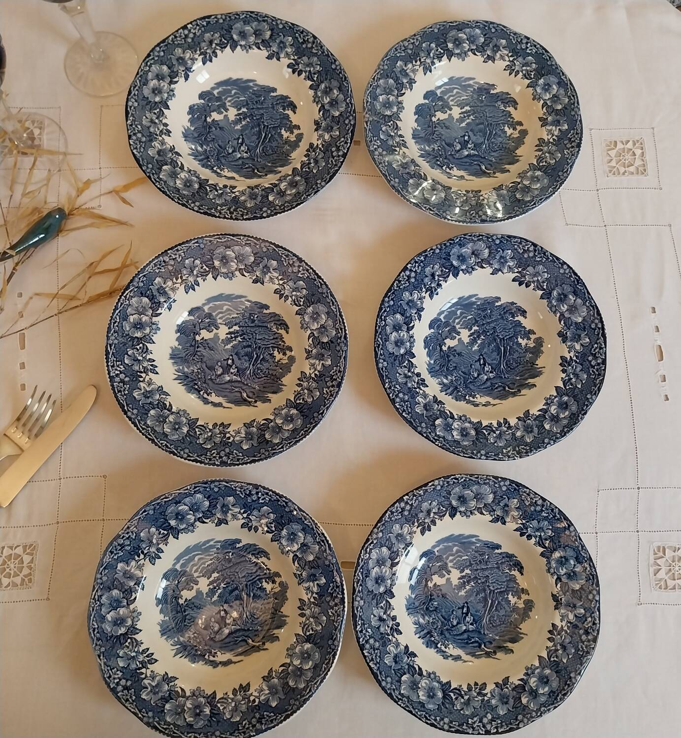 Woodland Wedgwood deep plates