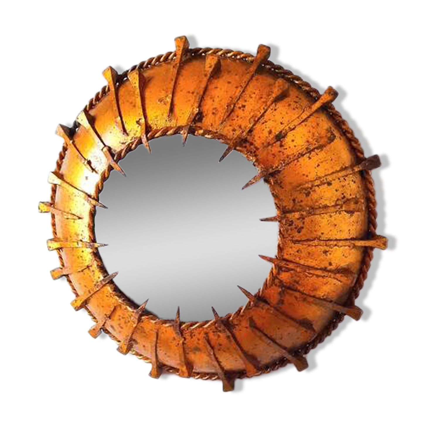 Brutalist sunburst wall light 1960