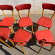 Set of 6 vintage bistro chairs