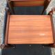 Duo of vintage Scandinavian teak bedside tables with 1 drawer.