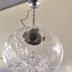 Suspension in pleated glass type Mazzega design 70s