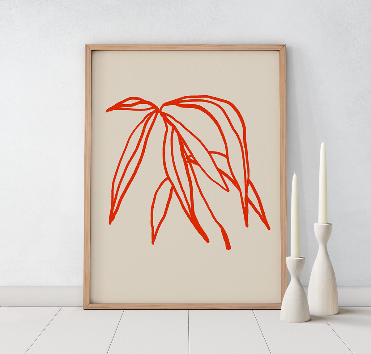 Botanical illustration giclee print, 50x70