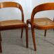 4 chaises Gondole de Baumann, années 70
