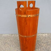 Porte-parapluie scandinave en teck par J.H Sävsjö