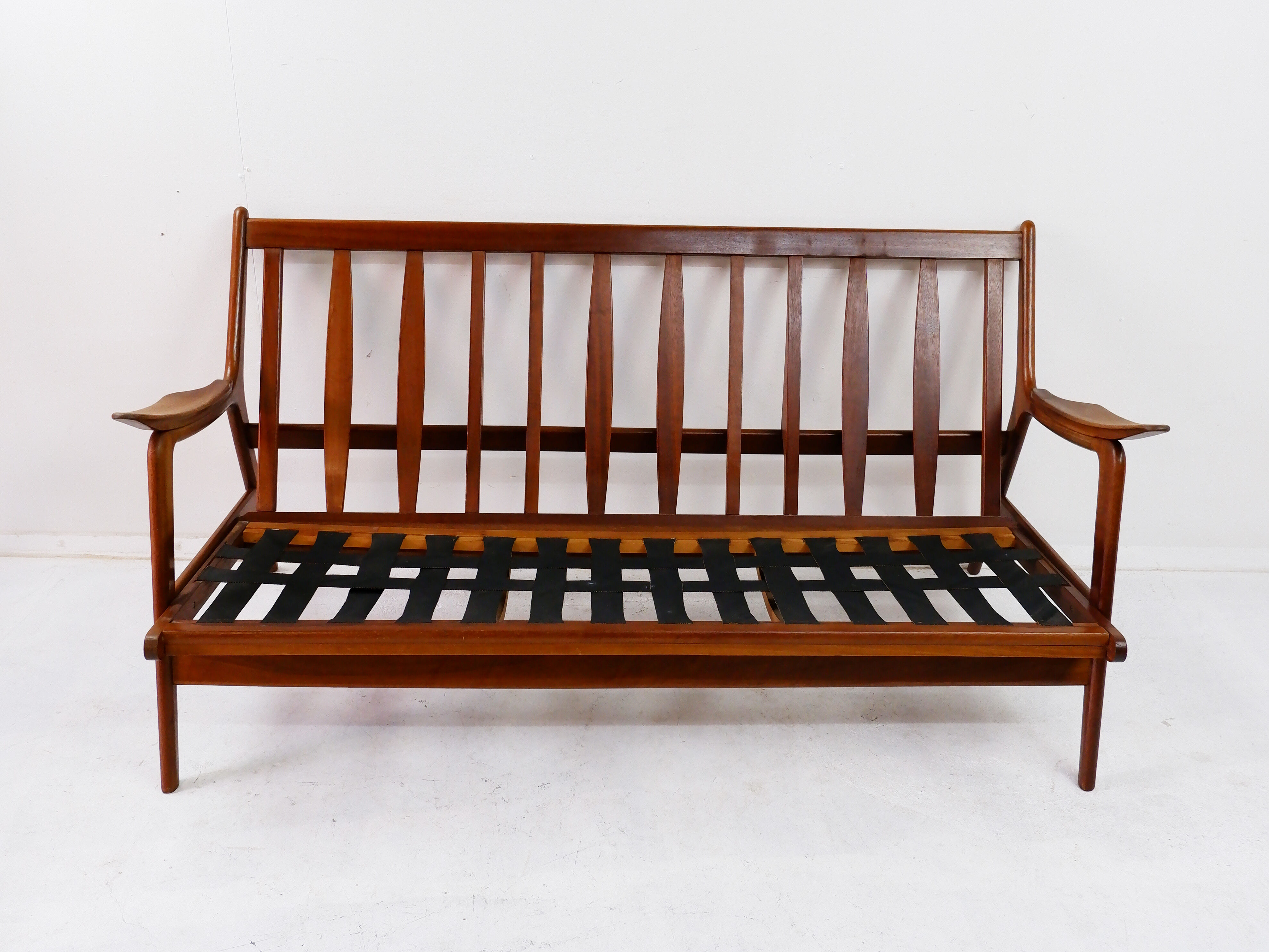 Teak 3-seater sofa, 1960s