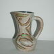 Pitcher ceramic vase zoomorphic bird Accolay 1960
