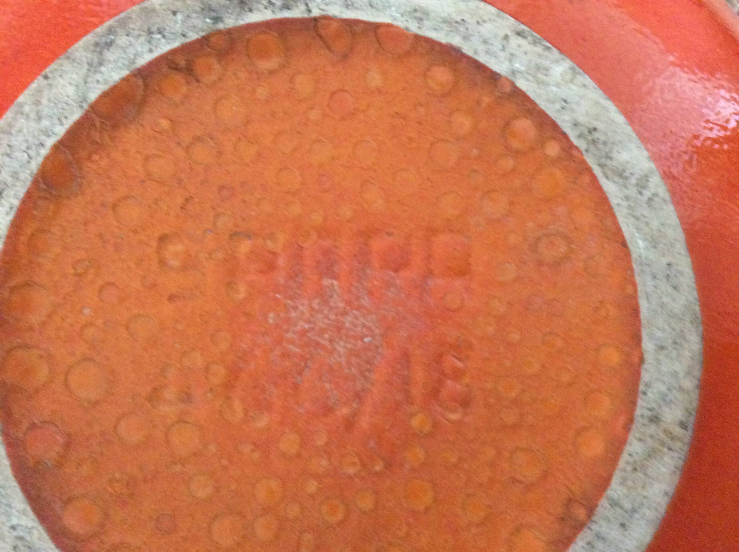 Vase  en céramique orange