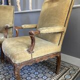 Paire de fauteuils Régence