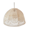 Vintage crochet hanging lamp