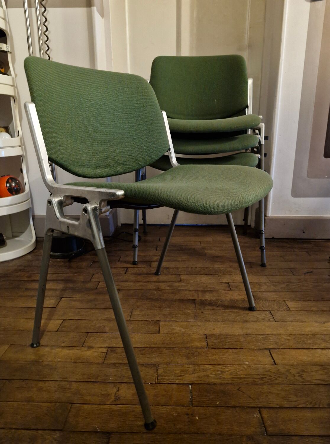 Set de 3 Chaises DSC 106 Giancarlo Piretti / Anonima Castelli, 1965,70