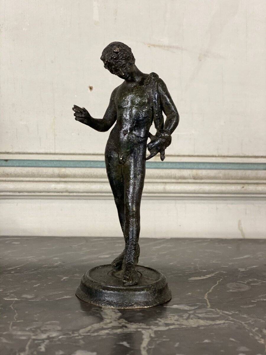 Narcissus, bronze after the antique