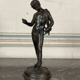 Narcissus, bronze after the antique