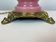 Table lamp with frame of pink opaline glass Funen's glassworks, 1930s