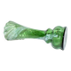 Antique vase in Clichy glass, speckled green with white speckles