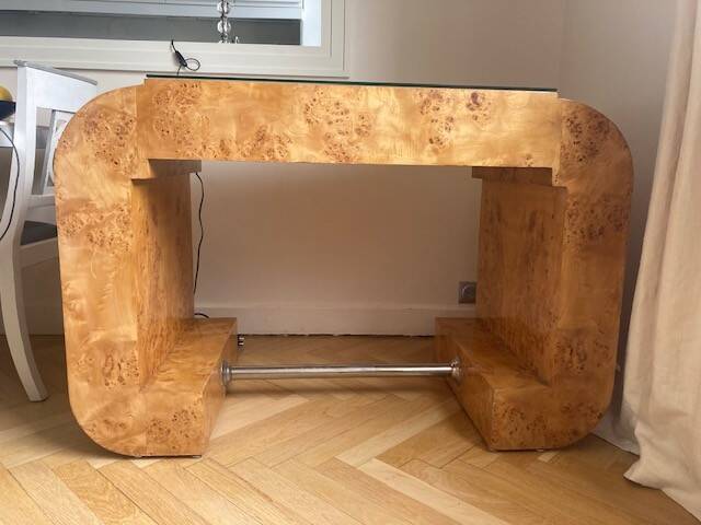 Art Deco Elm Burl Desk