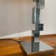 Vintage space age modernist chrome lamp circa 1970