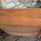Vintage chest of drawers with compass feet, oak, original patina, 1950s