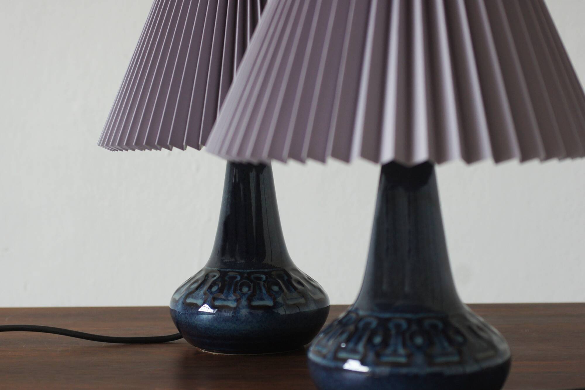 Ceramic Table Lamp from Søholm Stentøj, Denmark, 1960s, Set of 2