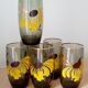 Vintage smoked amber glass pitcher