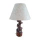 Handmade lamp in turned wood