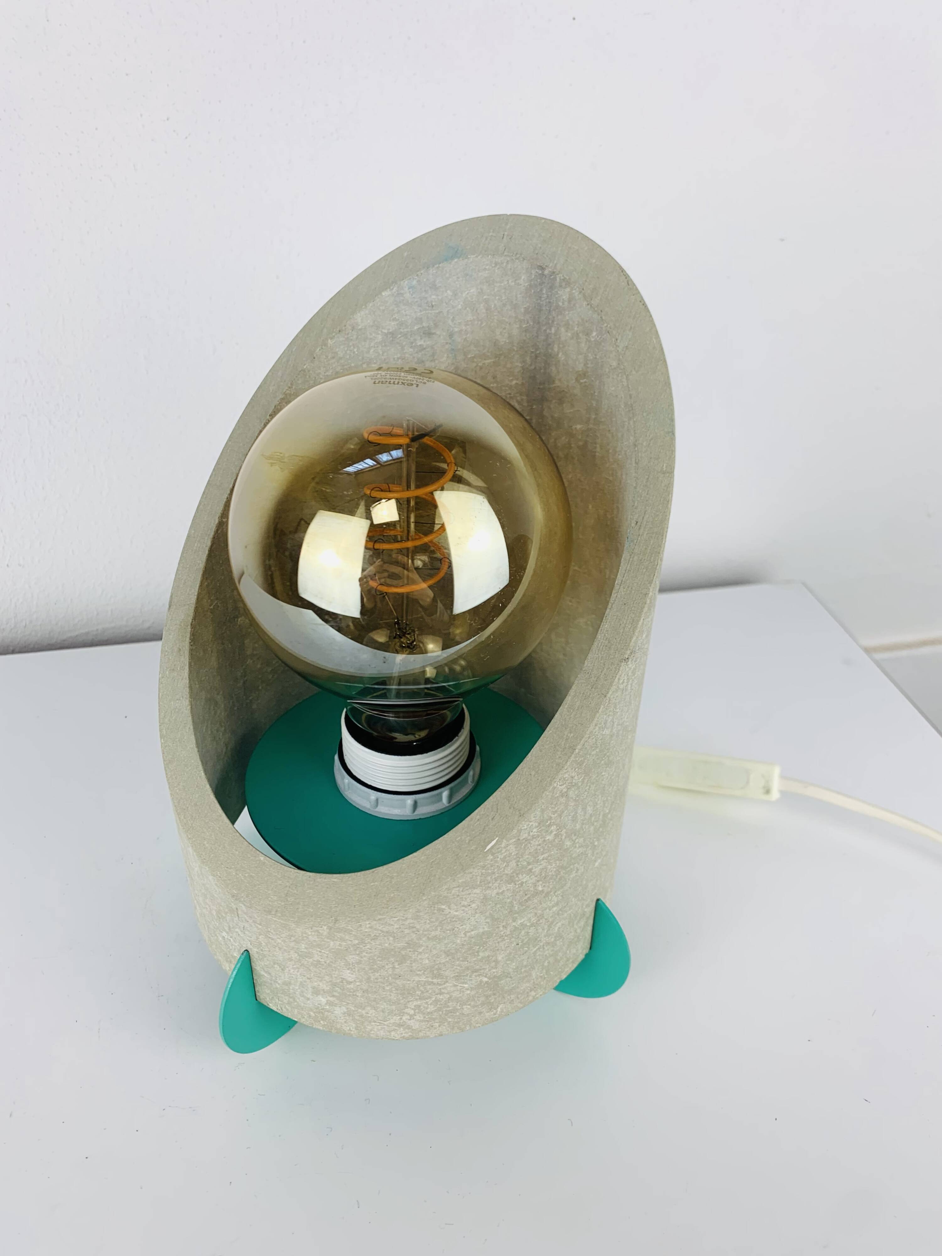 Postmodern lamp from the 80s, Memphis style.