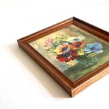 TABLEAU Vintage Bouquet d'anémones