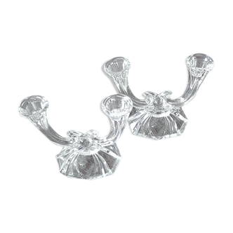 Crystal candlesticks